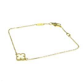 Van Cleef & Arpels-Van Cleef & Arpels Sweet Alhambra Charm Bracelet-Golden