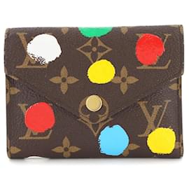 Louis Vuitton-Louis Vuitton LVxYK Monogram Painted Dot Tri-fold Wallet-Multiple colors,Monogram