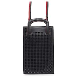 Christian Louboutin-Christian Louboutin Handbag Trick Track Small Spike Studs-Black