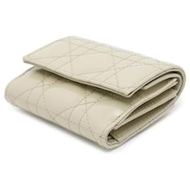 Christian Dior-Christian Dior Lady Dior Tri-fold Wallet-Green