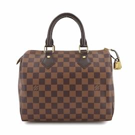 Louis Vuitton-Louis Vuitton Damier Speedy 25 Handbag-Brown,Damier ebene