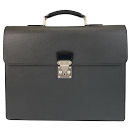 Louis Vuitton-Louis Vuitton Taiga Moskova Briefcase M30032-Black