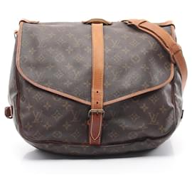 Louis Vuitton-Louis Vuitton Monogram Saumur 35 Shoulder Bag M42254-Brown