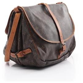Louis Vuitton-Louis Vuitton Monogram Saumur 35 Shoulder Bag M42254-Brown