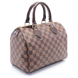 Louis Vuitton-Louis Vuitton Damier Speedy 25 Handbag N41532-Brown