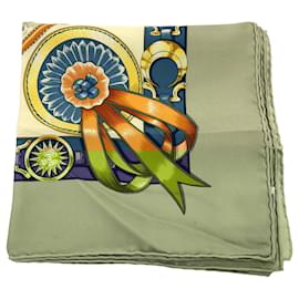 Hermès-Hermes Silk Carré 90 Scarf-Grey