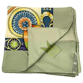 Hermès-Hermes Silk Carré 90 Scarf-Grey