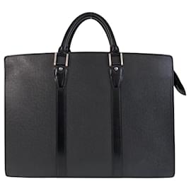 Louis Vuitton-Louis Vuitton Taiga Portedocuments Lozan Briefcase M30052-Black