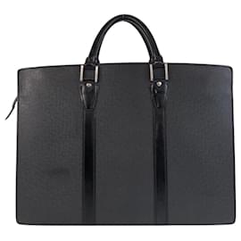 Louis Vuitton-Louis Vuitton Taiga Portedocuments Lozan Briefcase M30052-Black