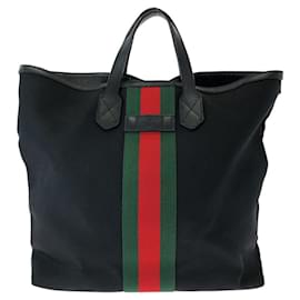 Gucci-Gucci Canvas Sheline Line 2way Backpack 387105-Black