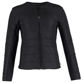 Jaqueta acolchoada Michael Kors com tachas em nylon preto Preto