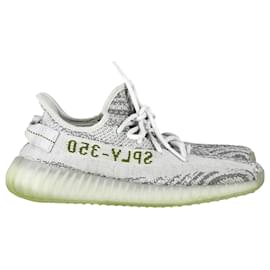 Yeezy-Adidas x Yeezy Boost 350 V2 Sneakers in Blue Tint Cotton-Grey