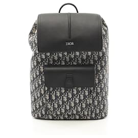 Christian Dior-Dior Canvas Leather MOTION Backpack 1ESBA138YKY-White