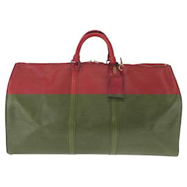Louis Vuitton-Louis Vuitton Epi Keepall Boston Bag M42957-Red