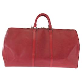 Louis Vuitton-Louis Vuitton Epi Keepall Boston Bag M42957-Red
