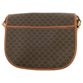 Céline-Celine Macadam PVC/Leather Shoulder Bag-Metallic,Bronze