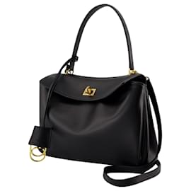 Balenciaga-Rodeo Shoulder Bag - Balenciaga - Leather - Black-Black