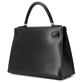 Hermès-Hermes Kelly 28 Handbag-Black