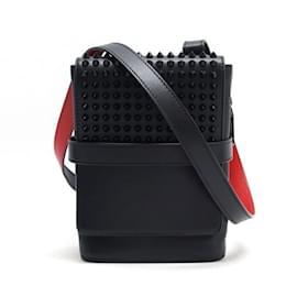 Christian Louboutin-Christian Louboutin Mini Shoulder Bag Benesh Reporter-Black,Red