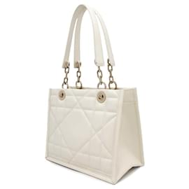 Christian Dior-Christian Dior Ivory Leather Tote Bag-Cream