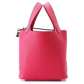 Hermès-Hermes Picotin Lock PM Handbag-Red