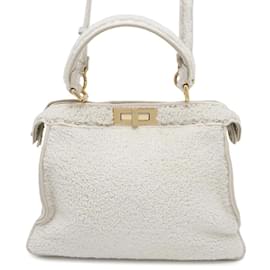 Fendi-Fendi Peekaboo I See You Medium Handbag-White