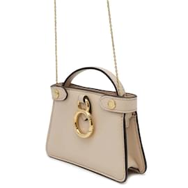 Fendi-Pochette épaule chaîne Fendi Nano Peekaboo-Beige