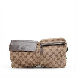 Gucci-Gucci GG Canvas Sling Bag-Beige