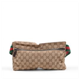 Gucci-Gucci GG Canvas Sling Bag-Beige