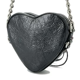 Balenciaga-Sac à épaule Balenciaga Le Cagoule Heart-Noir