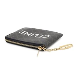 Céline-Celine Triomphe Coin & Card Pouch-Black