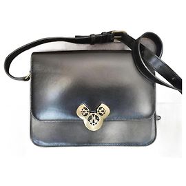 Sac à main ELDA Isabel Marant en cuir noir Noir