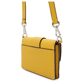 Fendi-Pochette Plate Micro Baguette Fendi-Jaune
