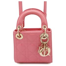 Christian Dior-Christian Dior Lady Dior Handbag-Pink