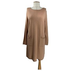 Autre Marque Christian Berg Kaschmirkleid Beige Beige