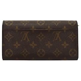 Louis Vuitton-LOUIS VUITTON Monogram Animal Print Portefeiulle Sarah Wallet M63424 Auth BD1769-Monogram