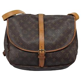 Louis Vuitton-LOUIS VUITTON Monogram Saumur 35 Shoulder Bag M42254 LV Auth BD1536-Monogram