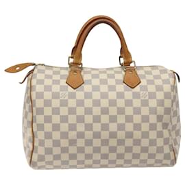 Louis Vuitton-LOUIS VUITTON Damier Azur Speedy 30 Hand Bag N41533 LV Auth BD1762-Other