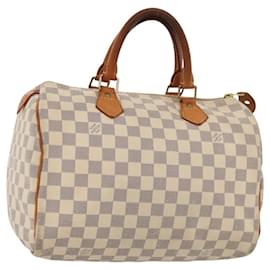 Louis Vuitton-LOUIS VUITTON Damier Azur Speedy 30 Hand Bag N41533 LV Auth MX128-Other
