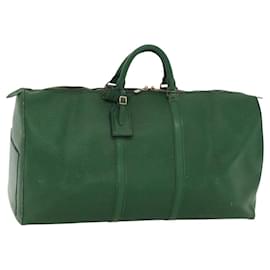 Louis Vuitton-LOUIS VUITTON Epi Keepall 60 Boston Bag Green M42944 LV Auth 116657-Green