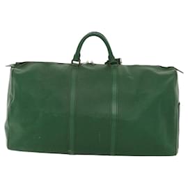 Louis Vuitton-LOUIS VUITTON Epi Keepall 60 Boston Bag Green M42944 LV Auth 116657-Green