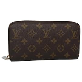 Louis Vuitton-LOUIS VUITTON Monogram Zippy Wallet Long Wallet M42616 LV Auth 117266-Monogram