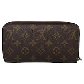 Louis Vuitton-LOUIS VUITTON Monogram Zippy Wallet Long Wallet M42616 LV Auth 117266-Monogram