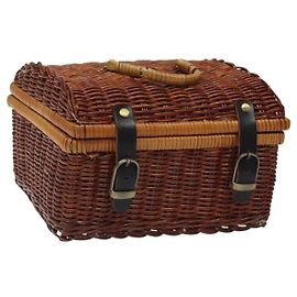 Bolsa de mão GIVENCHY em ráfia marrom Auth BD1504 Marrom