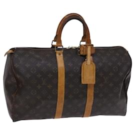 Louis Vuitton-LOUIS VUITTON Monogram Keepall 45 Boston Bag M41428 LV Auth mr1229-Monogram