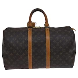 Louis Vuitton-LOUIS VUITTON Monogram Keepall 45 Boston Bag M41428 LV Auth mr1229-Monogram