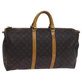 Louis Vuitton-LOUIS VUITTON Monogram Keepall Bandouliere 50 Boston Bag M41416 LV Auth 116149-Monogram