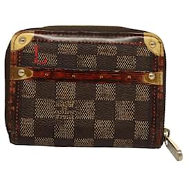 Louis Vuitton-LOUIS VUITTON Damier Trunk Time Zippy Coin Purse Coin Purse M52745 Auth bs24186-Other