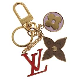 Louis Vuitton-LOUIS VUITTON Porte Cles Spring Street Charm metal Gold M00556 LV Auth 116996-Golden
