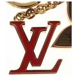 Louis Vuitton-LOUIS VUITTON Porte Cles Spring Street Charm metal Gold M00556 LV Auth 116996-Golden